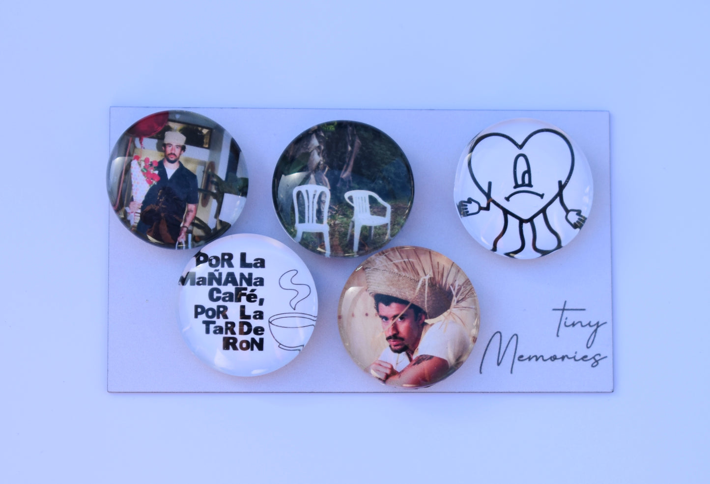 Glass Magnets set of 5