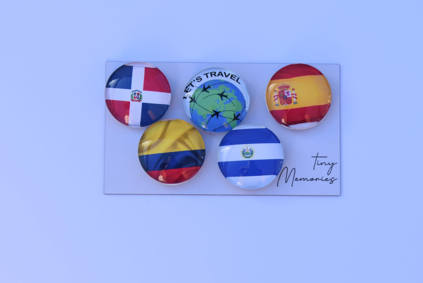 Glass Magnets set of 5