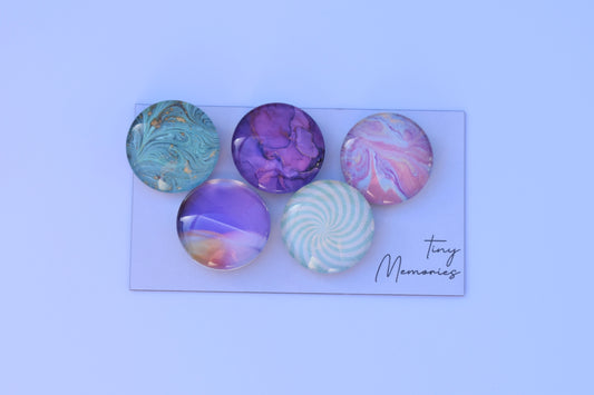 Glass Magnets set of 5